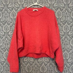 Tibi Shetland Oversized  100% Wool Pullover Sweater size L RN# 98292